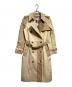 BURBERRY（バーバリー）の古着「コットンギャバジンパッチワークトレンチコート」｜ベージュ