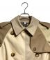 中古・古着 BURBERRY (バーバリー) コットンギャバジンパッチワークトレンチコート ベージュ サイズ:34 未使用品：60000円