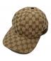 GUCCI（グッチ）の古着「オリジナルGGキャンバスベースボールキャップ/Original GG canvas baseball cap」｜ベージュ×ブラウン