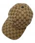 中古・古着 GUCCI (グッチ) オリジナルGGキャンバスベースボールキャップ/Original GG canvas baseball cap ベージュ×ブラウン サイズ:M(58cm)：22000円