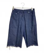 JOHN LAWRENCE SULLIVANジョン ローレンス サリバン）の古着「WASHED DENIM WIDE PANTS」｜インディゴ