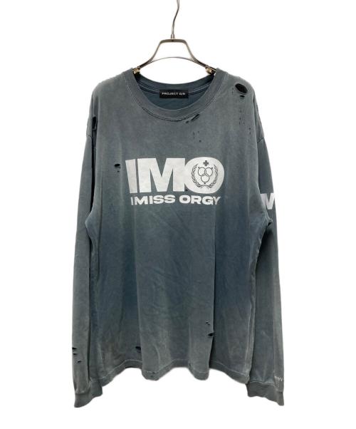 PROJECT G/R（プロジェクト ジーアール）PROJECT G/R (プロジェクト ジーアール) IMO Washed Long Sleeve グレー サイズ:2の古着・服飾アイテム