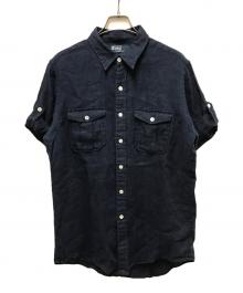 POLO RALPH LAUREN（ポロ・ラルフローレン）の古着「リネンシャツ」｜ネイビー