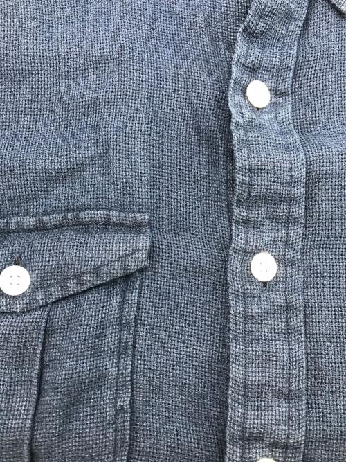 POLO RALPH LAUREN（ポロ・ラルフローレン）POLO RALPH LAUREN (ポロ・ラルフローレン) リネンシャツ ネイビー サイズ:Lの古着・服飾アイテム