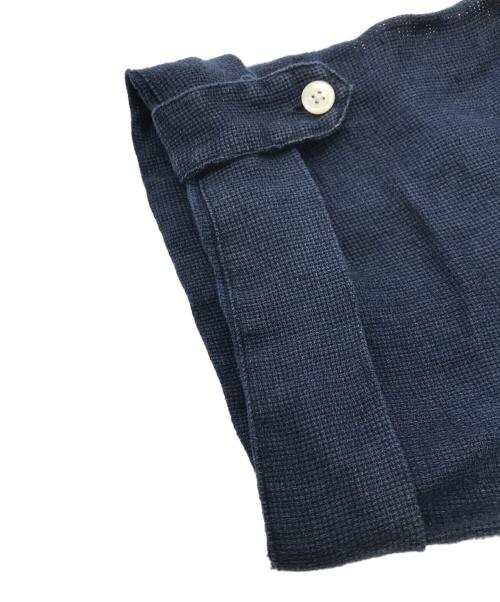 POLO RALPH LAUREN（ポロ・ラルフローレン）POLO RALPH LAUREN (ポロ・ラルフローレン) リネンシャツ ネイビー サイズ:Lの古着・服飾アイテム