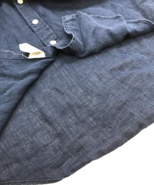 POLO RALPH LAUREN（ポロ・ラルフローレン）POLO RALPH LAUREN (ポロ・ラルフローレン) リネンシャツ ネイビー サイズ:Lの古着・服飾アイテム