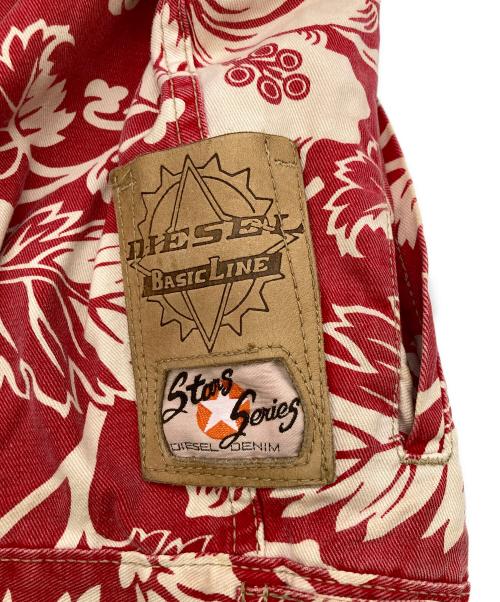 DIESEL（ディーゼル）DIESEL (ディーゼル) ハワイアントラッカージャケット レッド サイズ:Sの古着・服飾アイテム