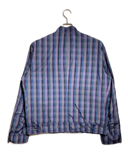 HUGO BOSS（ヒューゴ ボス）HUGO BOSS (ヒューゴ ボス) マドラスチェックジャケット/Madras Check Jacket パープル サイズ:50の古着・服飾アイテム