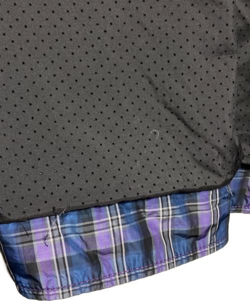 HUGO BOSS（ヒューゴ ボス）HUGO BOSS (ヒューゴ ボス) マドラスチェックジャケット/Madras Check Jacket パープル サイズ:50の古着・服飾アイテム