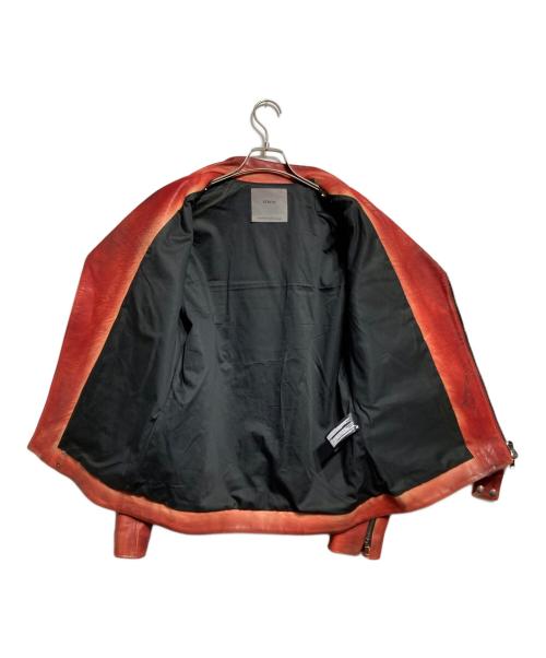 STRUM（ストラム）STRUM (ストラム) SPEEDER ダブルライダースジャケット レッド（DEEP RUBY） サイズ:ＸＬの古着・服飾アイテム