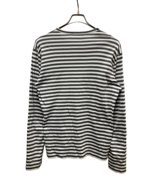 DOLCE & GABBANA（ドルチェ＆ガッバーナ）DOLCE & GABBANA (ドルチェ＆ガッバーナ) ボーダーカットソー グレー×ホワイト サイズ:50の古着・服飾アイテム