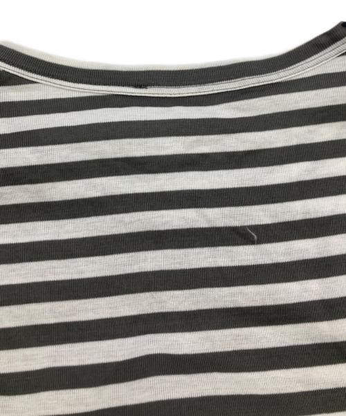 DOLCE & GABBANA（ドルチェ＆ガッバーナ）DOLCE & GABBANA (ドルチェ＆ガッバーナ) ボーダーカットソー グレー×ホワイト サイズ:50の古着・服飾アイテム