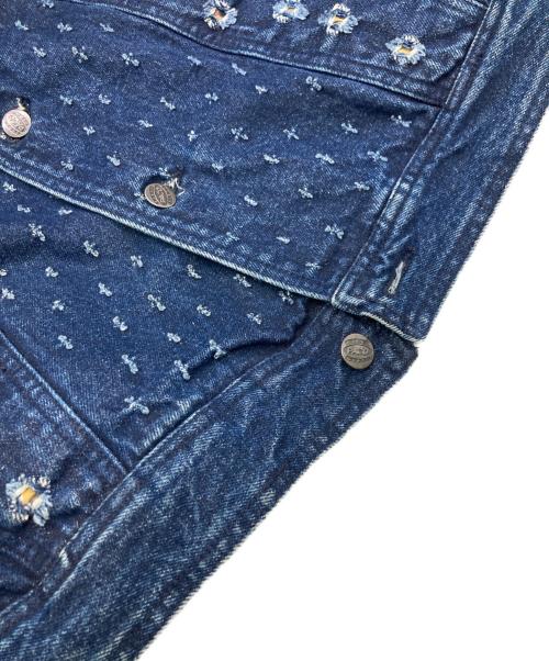 paco（パコ）paco (パコ) ダメージデニムジャケット インディゴ サイズ:XLの古着・服飾アイテム