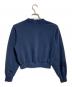BALENCIAGA (バレンシアガ) ダメージ加工クロップドスウェット/Distressed cropped sweatshirt ネイビー サイズ:S：25000円