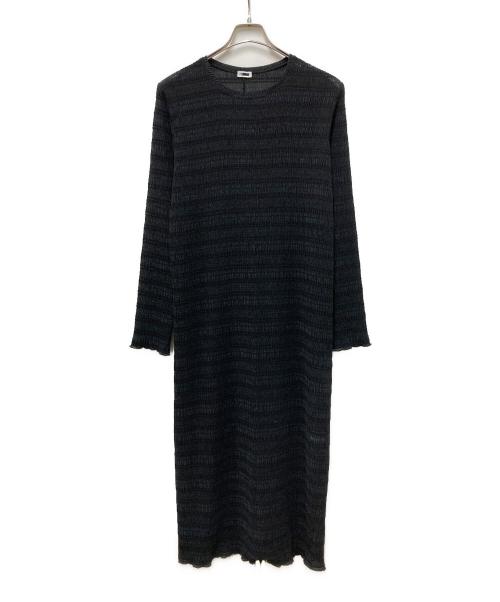 H BEAUTY&YOUTH（エイチ ビューティー&ユース）H BEAUTY&YOUTH (エイチ ビューティー&ユース) SHEER LONG DRESS ブラック サイズ:Freeの古着・服飾アイテム