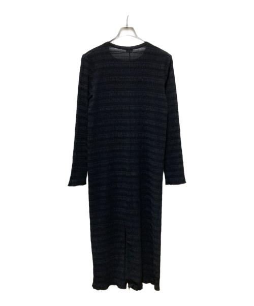H BEAUTY&YOUTH（エイチ ビューティー&ユース）H BEAUTY&YOUTH (エイチ ビューティー&ユース) SHEER LONG DRESS ブラック サイズ:Freeの古着・服飾アイテム