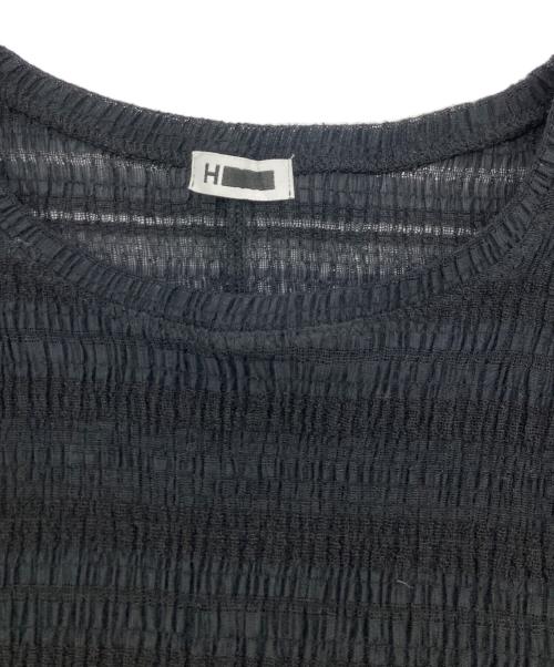 H BEAUTY&YOUTH（エイチ ビューティー&ユース）H BEAUTY&YOUTH (エイチ ビューティー&ユース) SHEER LONG DRESS ブラック サイズ:Freeの古着・服飾アイテム