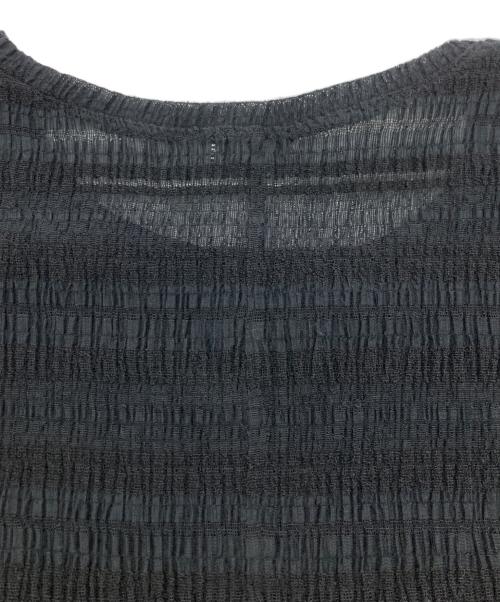 H BEAUTY&YOUTH（エイチ ビューティー&ユース）H BEAUTY&YOUTH (エイチ ビューティー&ユース) SHEER LONG DRESS ブラック サイズ:Freeの古着・服飾アイテム