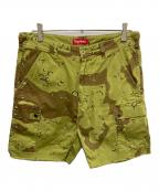 SUPREMEシュプリーム）の古着「OVERDYED CAMO CARGO SHORT」｜オリーブ