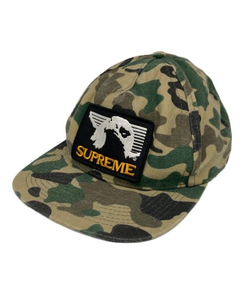 SUPREME（シュプリーム）SUPREME (シュプリーム) Eagle Patch 5 Panel Cap オリーブ×ブラック サイズ:Freeの古着・服飾アイテム