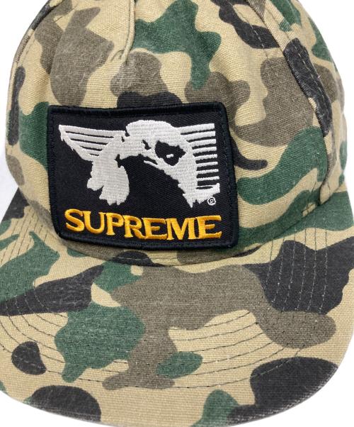 SUPREME（シュプリーム）SUPREME (シュプリーム) Eagle Patch 5 Panel Cap オリーブ×ブラック サイズ:Freeの古着・服飾アイテム