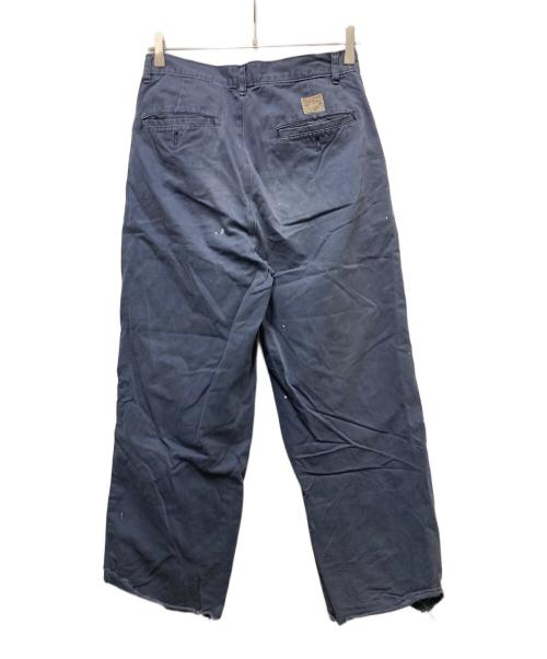 POLO RALPH LAUREN（ポロ・ラルフローレン）POLO RALPH LAUREN (ポロ・ラルフローレン) タックチノパンツ ネイビー サイズ:78の古着・服飾アイテム