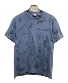 anvil（アンヴィル）の古着「90s ペトログリフプリントTシャツ」｜ネイビー