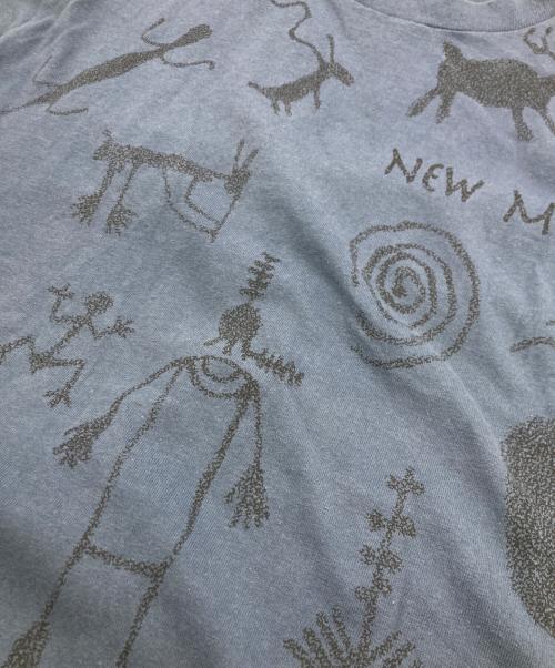 anvil（アンヴィル）anvil (アンヴィル) 90s ペトログリフプリントTシャツ ネイビー サイズ:Mの古着・服飾アイテム