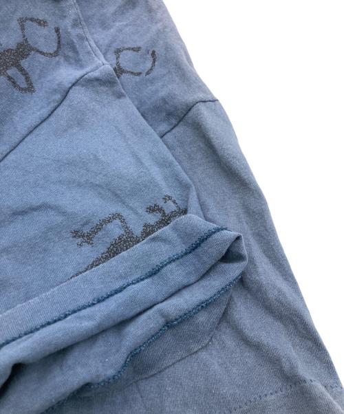 anvil（アンヴィル）anvil (アンヴィル) 90s ペトログリフプリントTシャツ ネイビー サイズ:Mの古着・服飾アイテム