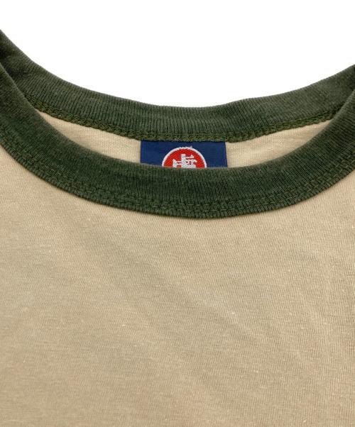 DIESEL（ディーゼル）DIESEL (ディーゼル) 虎漢字リンガーTシャツ ベージュ サイズ:Lの古着・服飾アイテム
