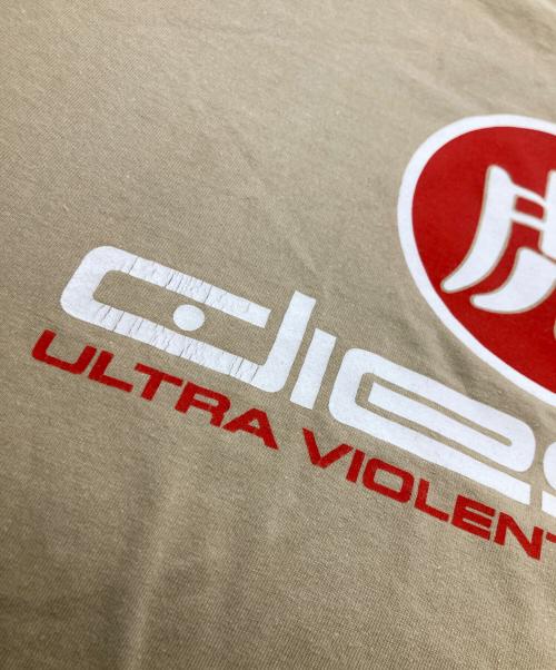 DIESEL（ディーゼル）DIESEL (ディーゼル) 虎漢字リンガーTシャツ ベージュ サイズ:Lの古着・服飾アイテム