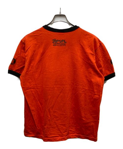 DIESEL（ディーゼル）DIESEL (ディーゼル) 龍漢字リンガーTシャツ オレンジ サイズ:不明の古着・服飾アイテム