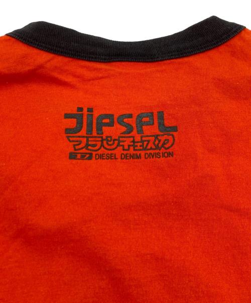 DIESEL（ディーゼル）DIESEL (ディーゼル) 龍漢字リンガーTシャツ オレンジ サイズ:不明の古着・服飾アイテム