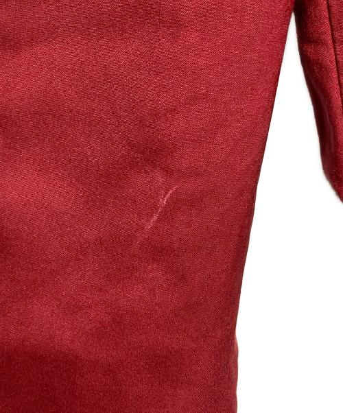 NICENESS（ナイスネス）NICENESS (ナイスネス) センタープリーツドローコードパンツ レッド サイズ:Ｓの古着・服飾アイテム