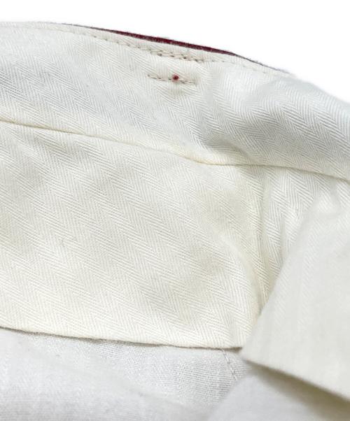 NICENESS（ナイスネス）NICENESS (ナイスネス) センタープリーツドローコードパンツ レッド サイズ:Ｓの古着・服飾アイテム