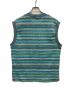 ANDERSSON BELL (アンダーソンベル) MONACO2 SLEEVELESS KNIT VEST グリーン×ブルー サイズ:L：5000円