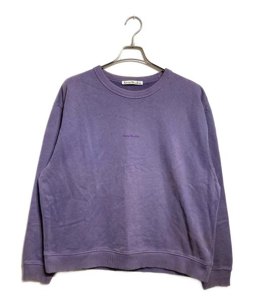 Acne studios（アクネ ストゥディオズ）Acne studios (アクネ ストゥディオズ) フロントロゴ刺繍スウェット パープル サイズ:Mの古着・服飾アイテム