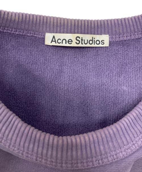 Acne studios（アクネ ストゥディオズ）Acne studios (アクネ ストゥディオズ) フロントロゴ刺繍スウェット パープル サイズ:Mの古着・服飾アイテム