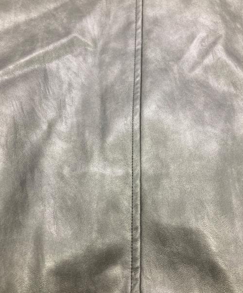 NKNIT（ンニット）NKNIT (ンニット) synthetic leather padded short jacket ブラックの古着・服飾アイテム