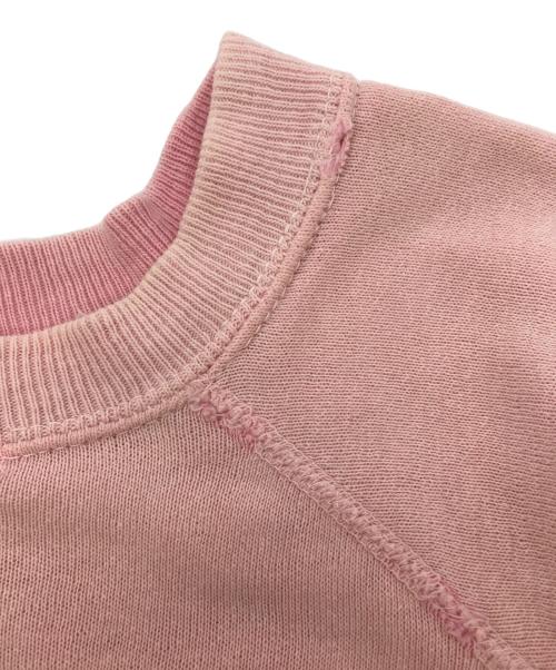 USED（ユーズド）USED (ユーズド) 半袖スウェット ピンク サイズ:不明(実寸参照）の古着・服飾アイテム
