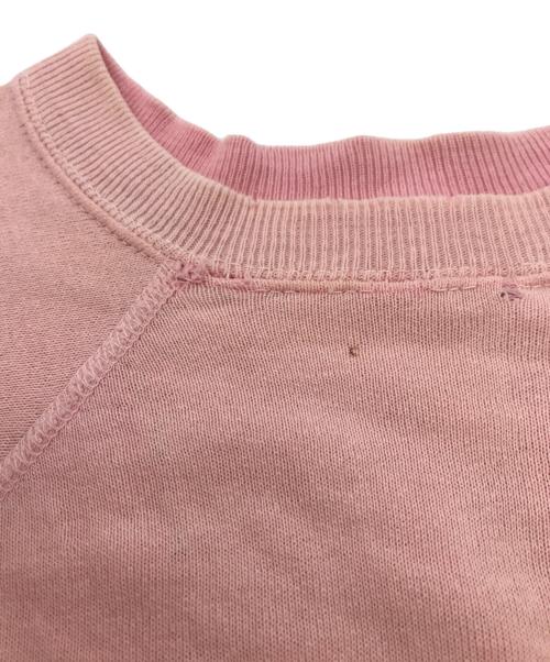 USED（ユーズド）USED (ユーズド) 半袖スウェット ピンク サイズ:不明(実寸参照）の古着・服飾アイテム