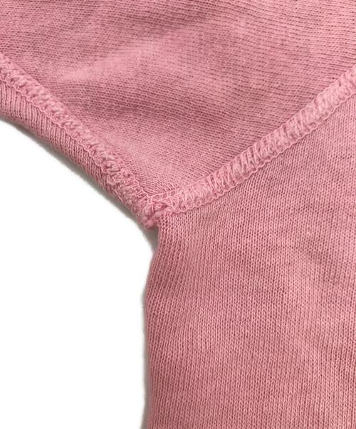 USED（ユーズド）USED (ユーズド) 半袖スウェット ピンク サイズ:不明(実寸参照）の古着・服飾アイテム