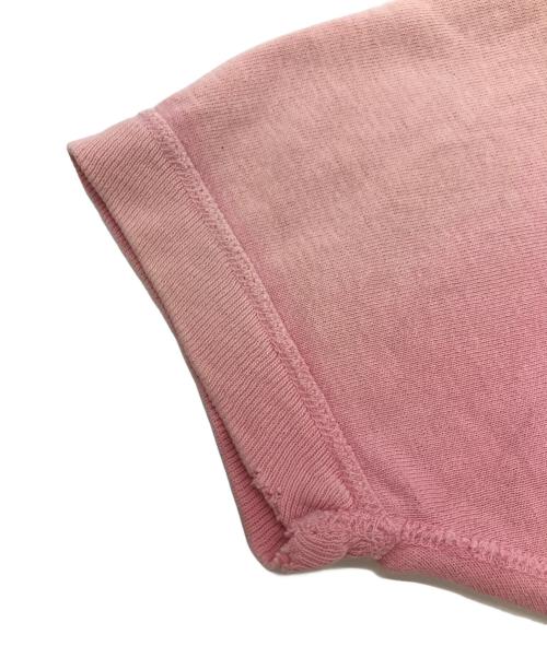 USED（ユーズド）USED (ユーズド) 半袖スウェット ピンク サイズ:不明(実寸参照）の古着・服飾アイテム
