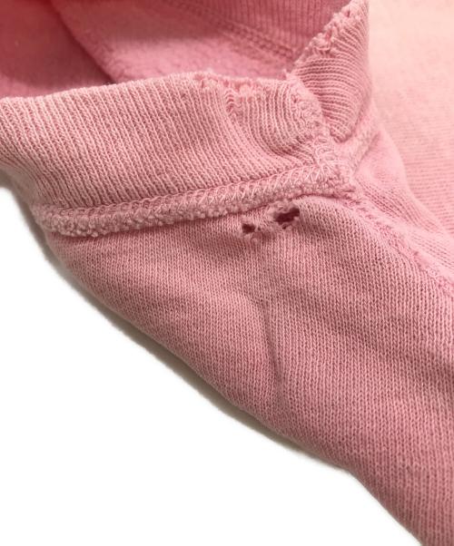 USED（ユーズド）USED (ユーズド) 半袖スウェット ピンク サイズ:不明(実寸参照）の古着・服飾アイテム