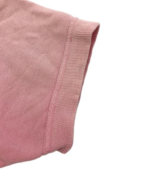USED（ユーズド）USED (ユーズド) 半袖スウェット ピンク サイズ:不明(実寸参照）の古着・服飾アイテム