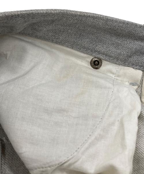 BALENCIAGA（バレンシアガ）BALENCIAGA (バレンシアガ) コーティング加工デニムパンツ グレー サイズ:28の古着・服飾アイテム