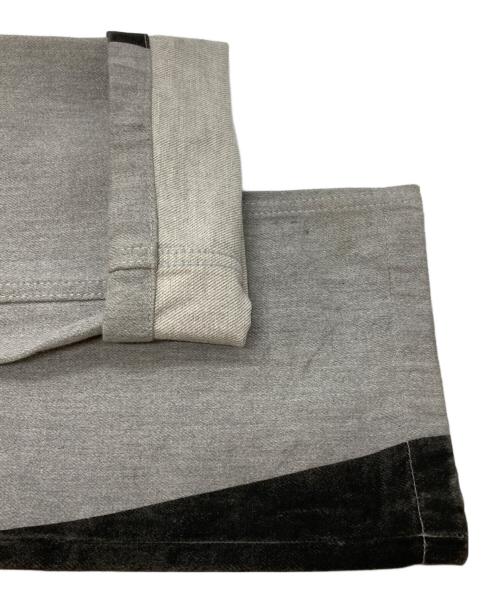 BALENCIAGA（バレンシアガ）BALENCIAGA (バレンシアガ) コーティング加工デニムパンツ グレー サイズ:28の古着・服飾アイテム