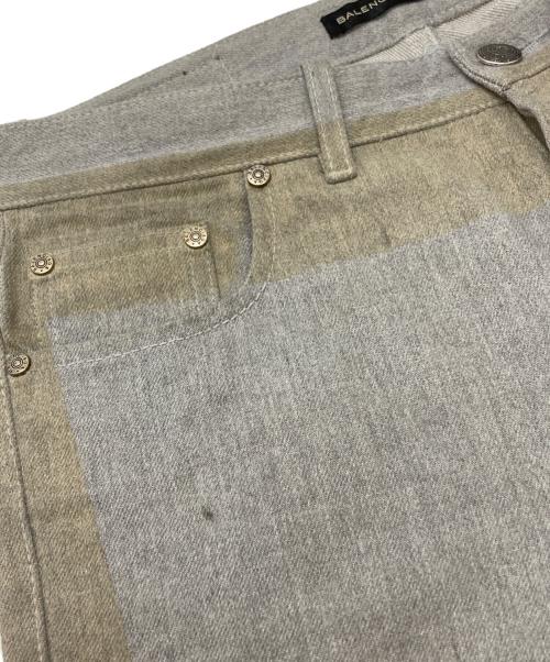 BALENCIAGA（バレンシアガ）BALENCIAGA (バレンシアガ) コーティング加工デニムパンツ グレー サイズ:28の古着・服飾アイテム