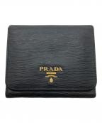 PRADAプラダ）の古着「3つ折り財布」｜ブラック