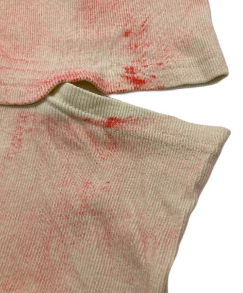 NKGW（エヌケージーダブリュー）NKGW (エヌケージーダブリュー) COATING NOTCH SLEEVE POLO SHIRT ベージュ サイズ:FREEの古着・服飾アイテム